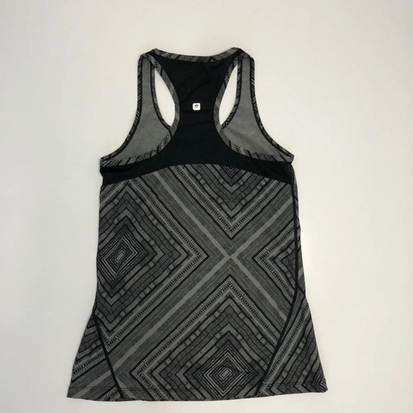 Flabetics Gray Aztec Tribal Tank Top Size Xsmall - Picture 3 of 5
